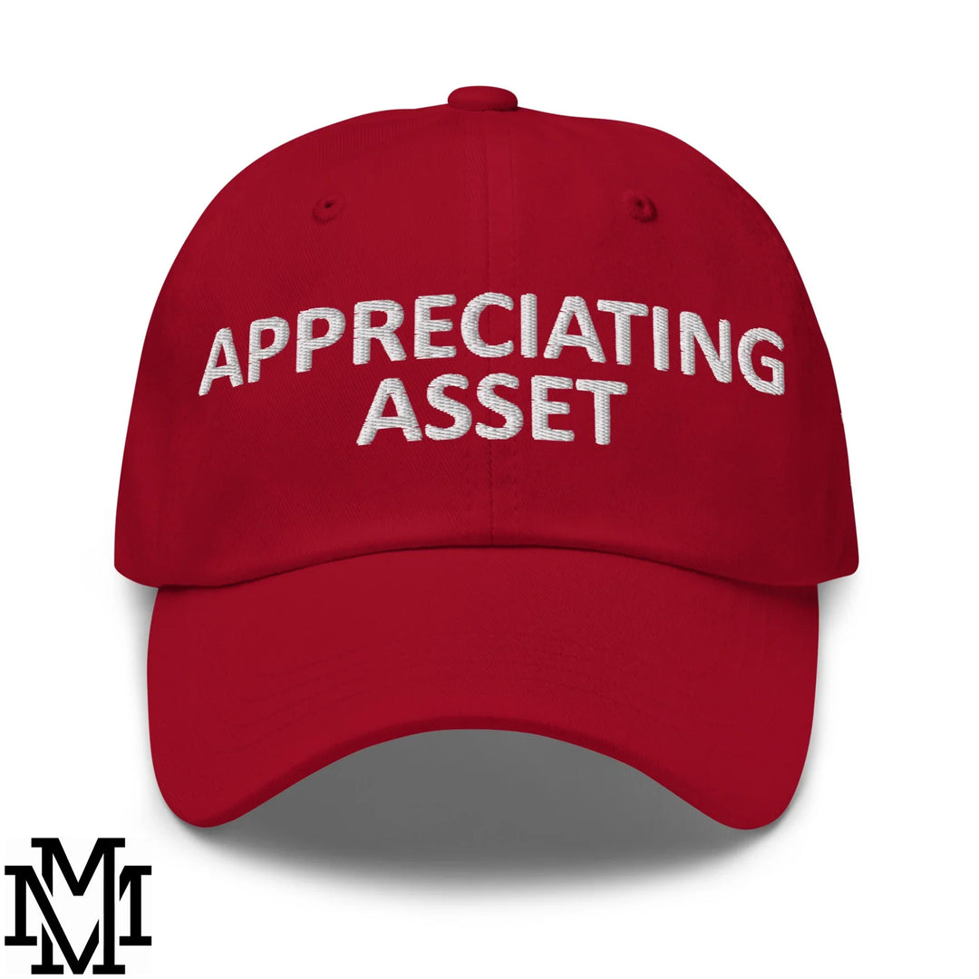 Appreciating Asset Embroidered Unstructured Dad Hat