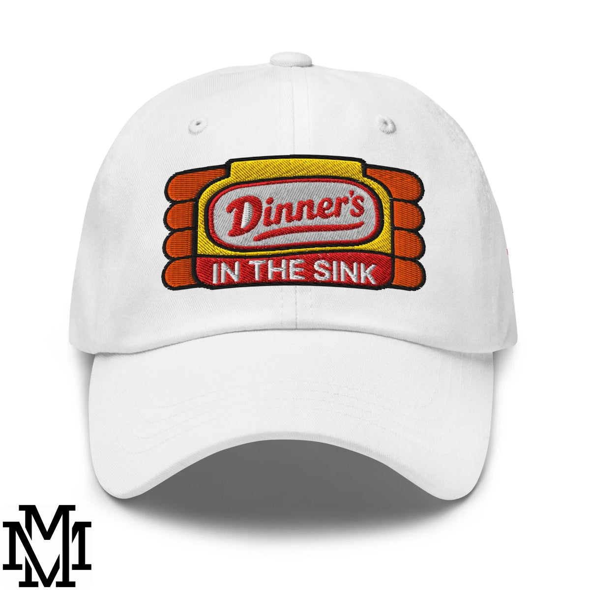 Upside Down Happy Embroidered Unstructured Dad Hat