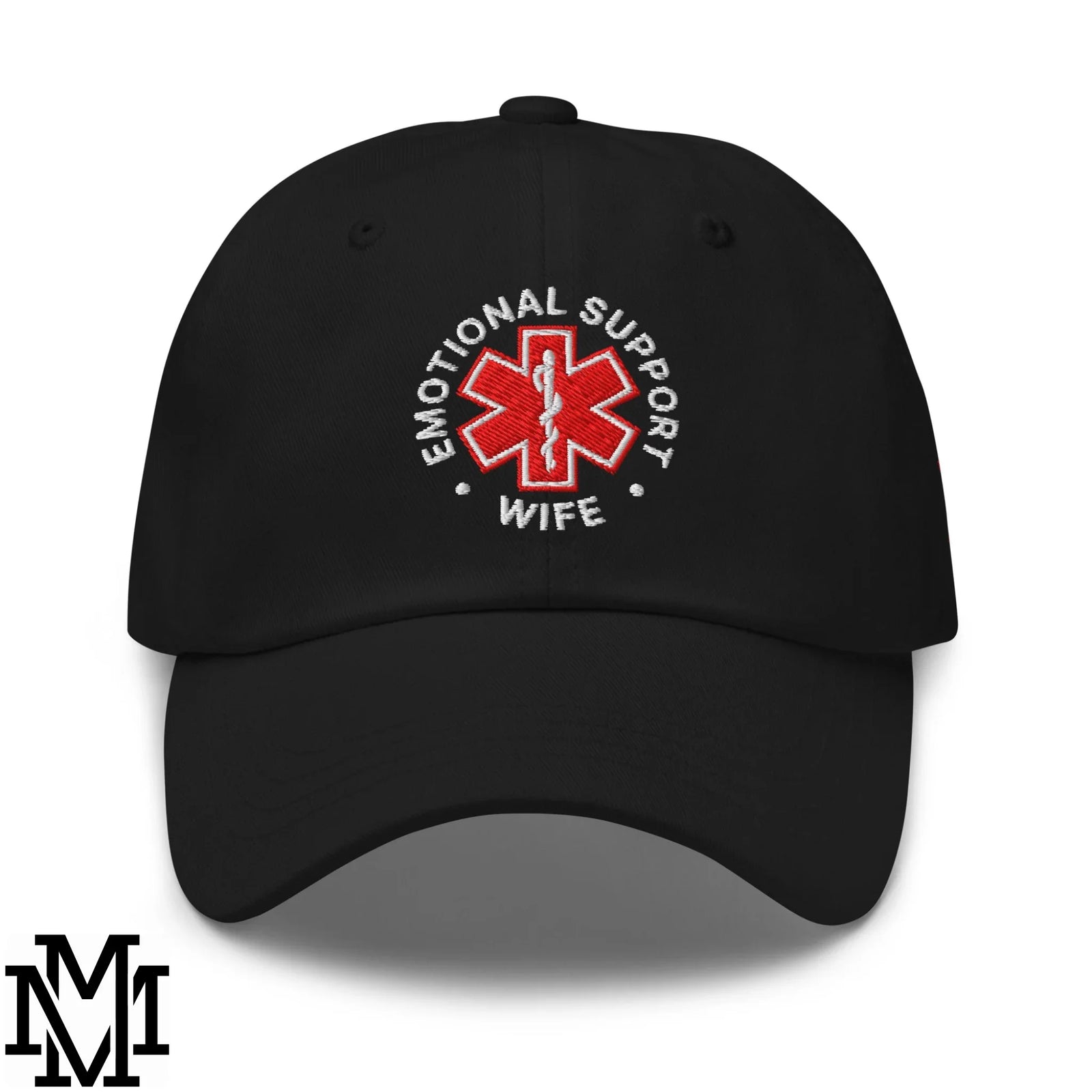 Emotional Support Wife Embroidered Unstructured Dad Hat