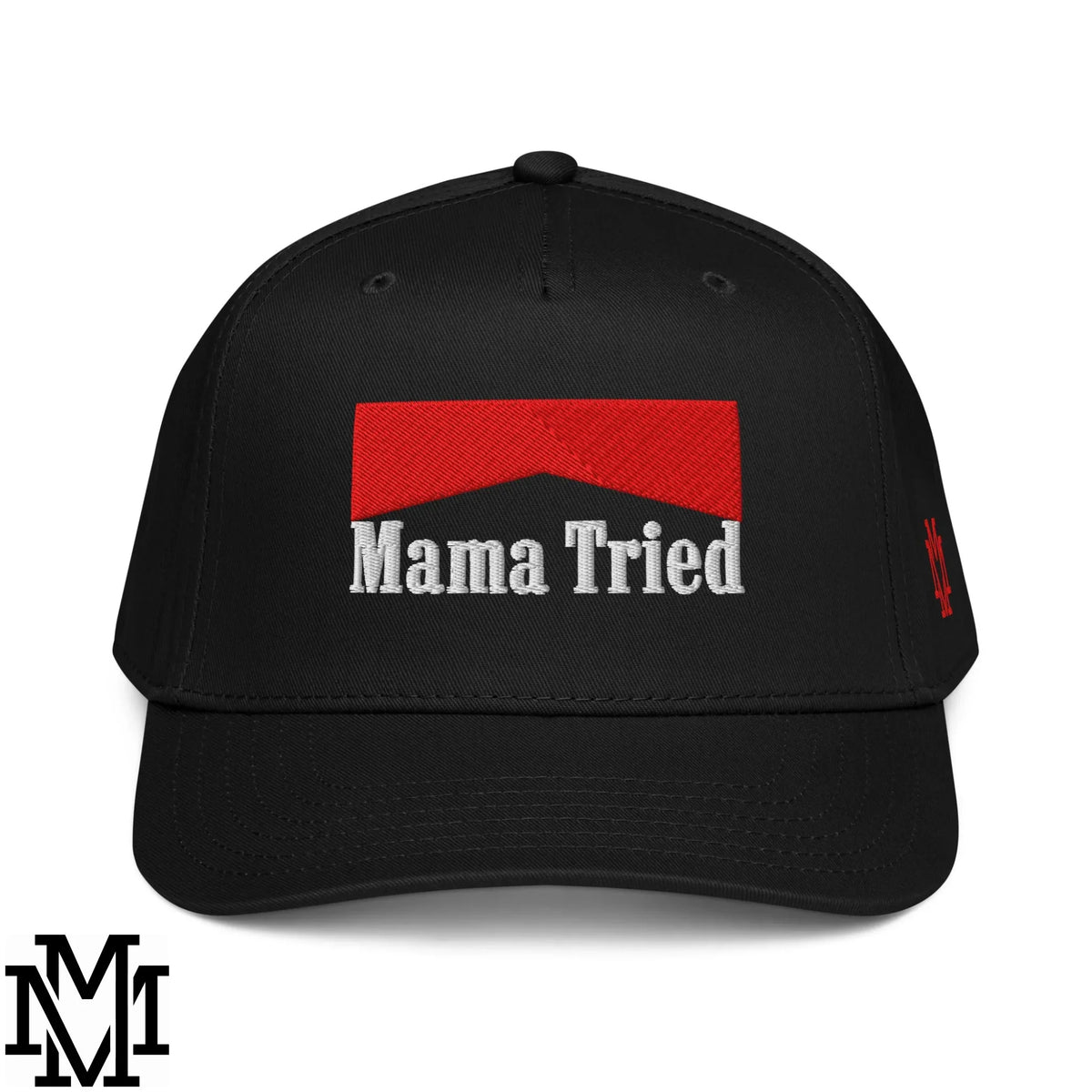Mama Tried Reds Embroidered Baseball Snapback Hat