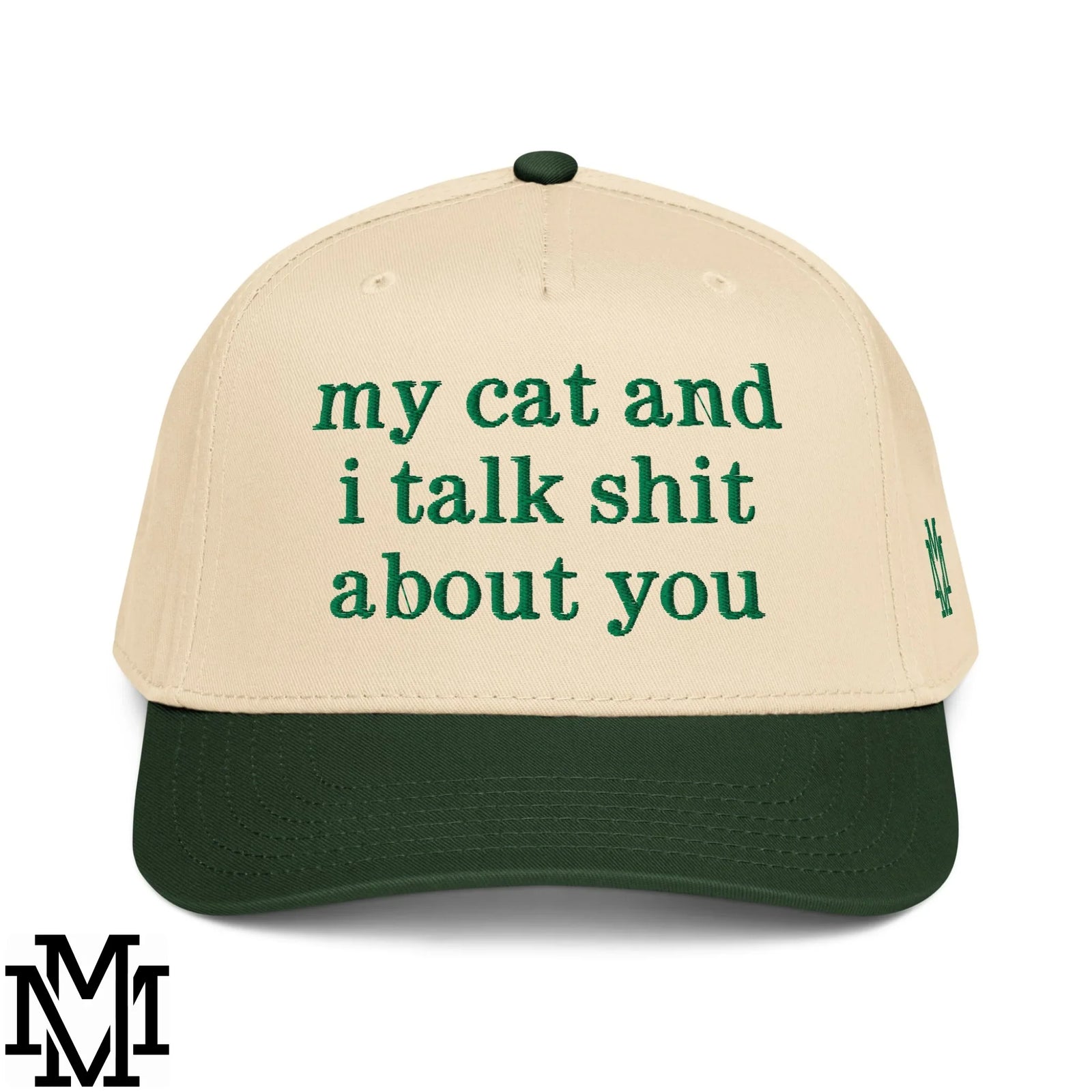 My Cat and I Talk Shit about You Embroidered Baseball Snapback Hat