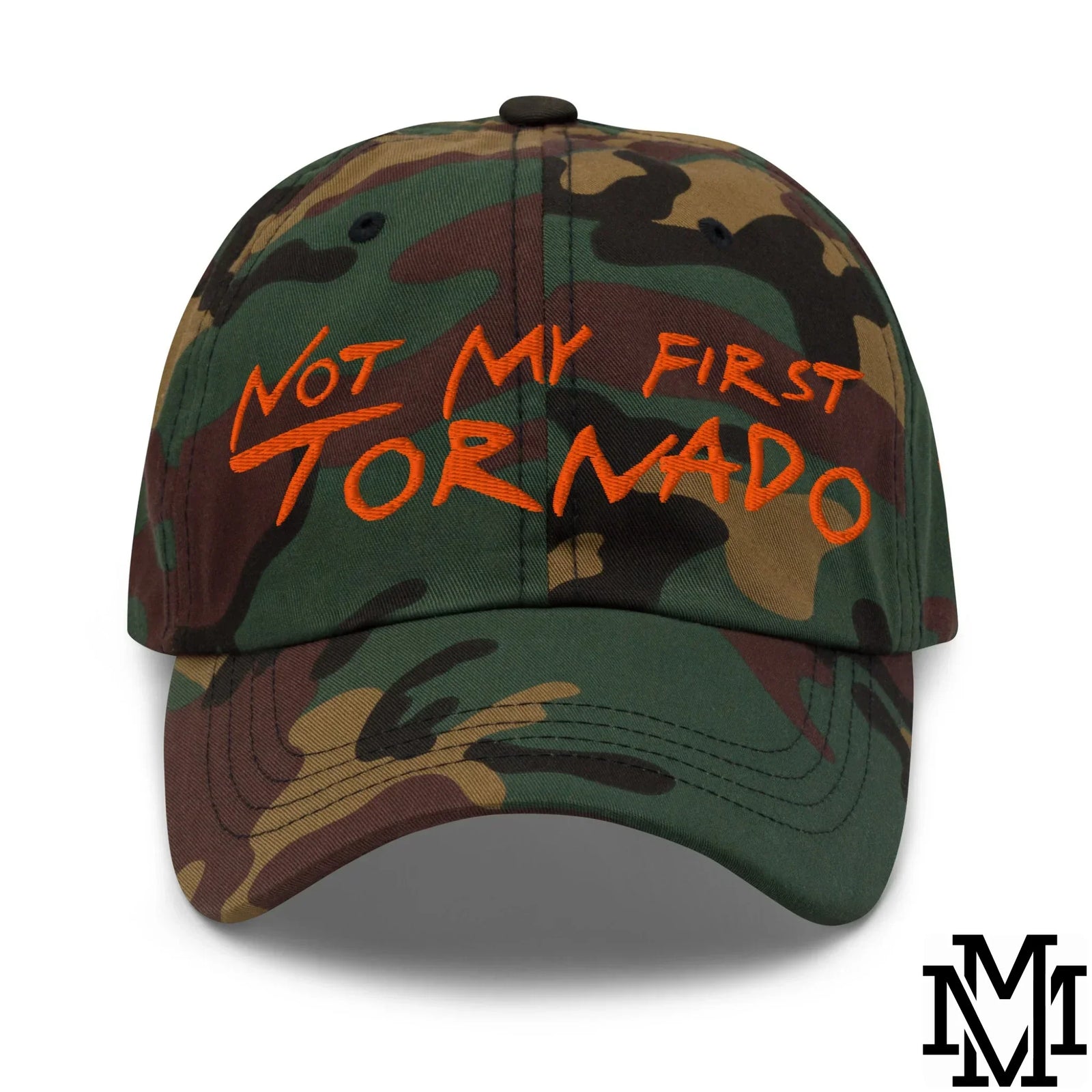 Not My First Tornado Embroidered Unstructured Dad Hat