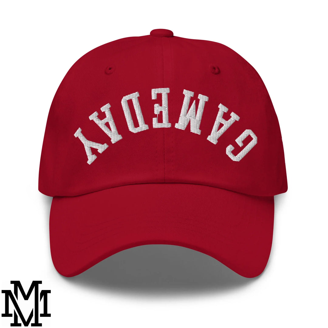 Upside Down Gameday Embroidered Unstructured Dad Hat