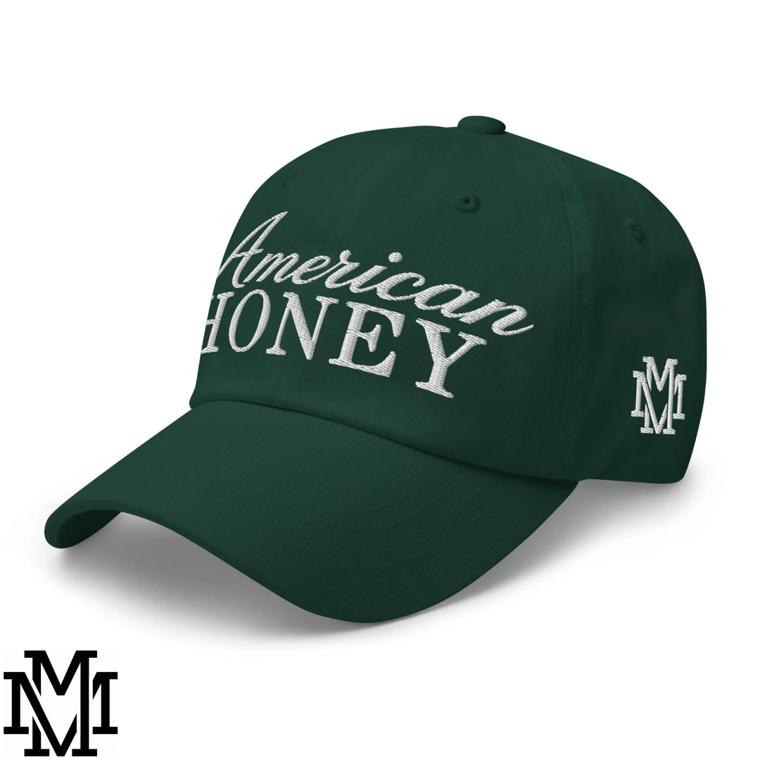 American Honey 4th of July Embroidered Unstructured Dad Hat - Spruce