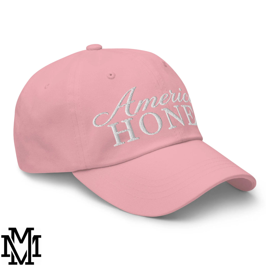 American Honey 4th of July Embroidered Unstructured Dad Hat - Pink