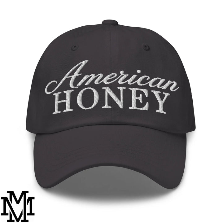 American Honey 4th of July Embroidered Unstructured Dad Hat - Dark Grey