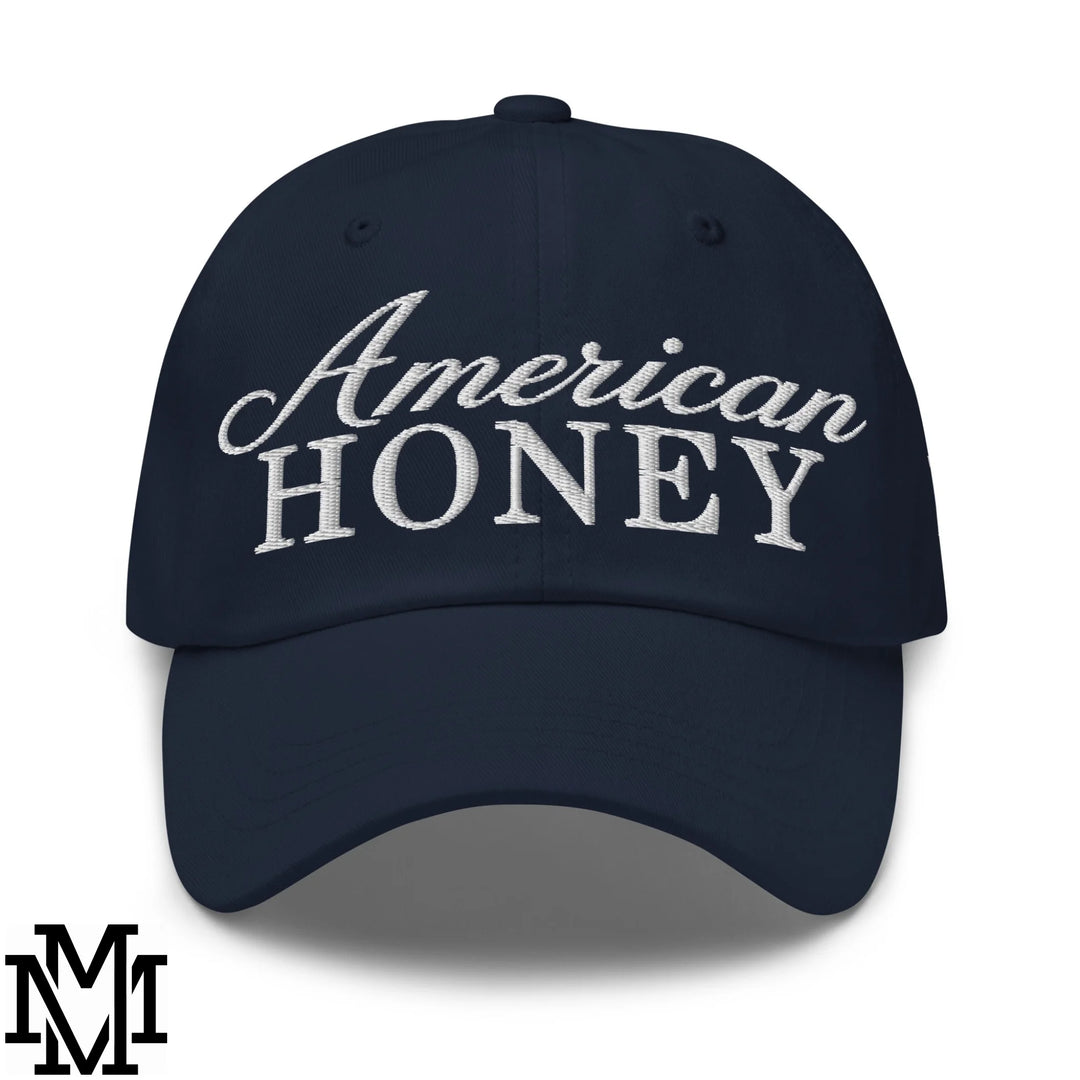 American Honey 4th of July Embroidered Unstructured Dad Hat - Navy