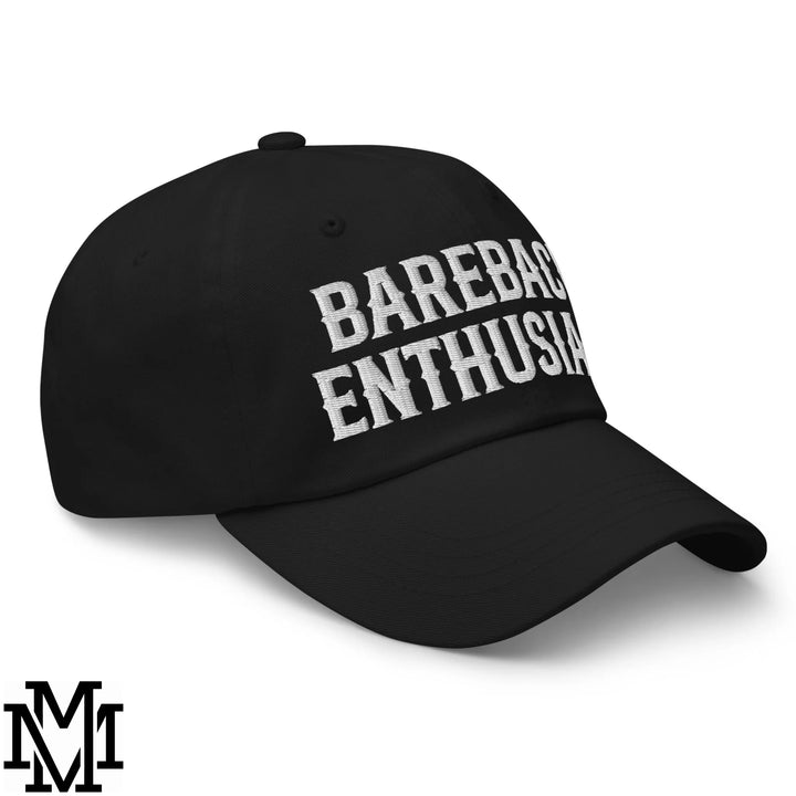 Bareback Enthusiast Embroidered Unstructured Dad Hat - Black