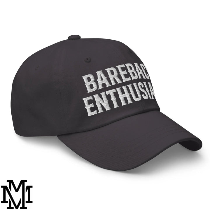 Bareback Enthusiast Embroidered Unstructured Dad Hat - Dark Grey