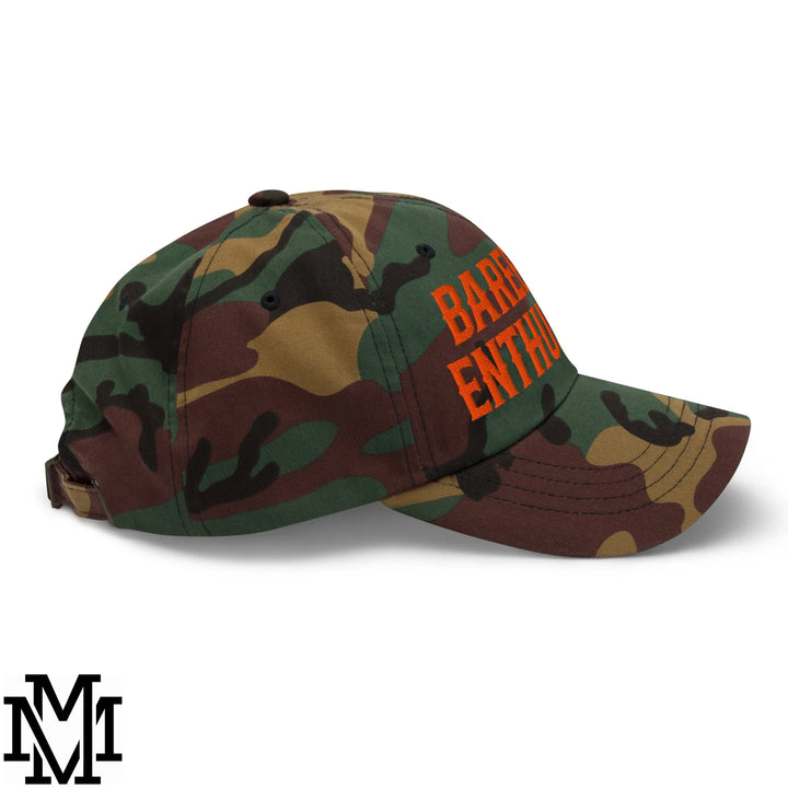 Bareback Enthusiast Embroidered Unstructured Dad Hat - Green Camo