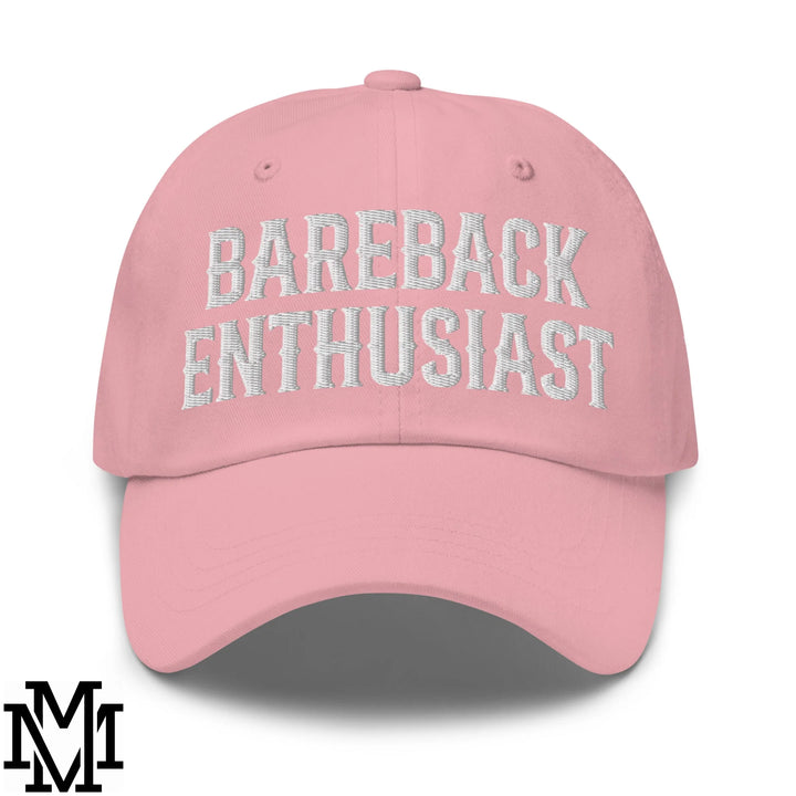 Bareback Enthusiast Embroidered Unstructured Dad Hat - Pink
