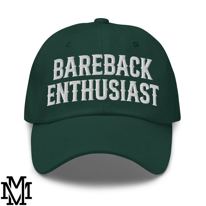 Bareback Enthusiast Embroidered Unstructured Dad Hat - Spruce