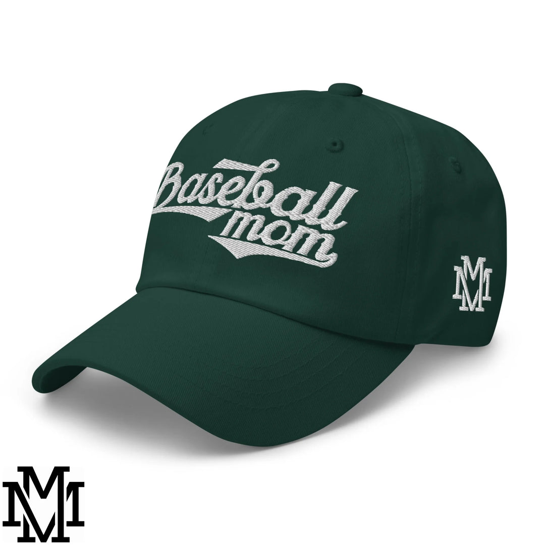 Baseball Mom Embroidered Unstructured Dad Hat - Spruce