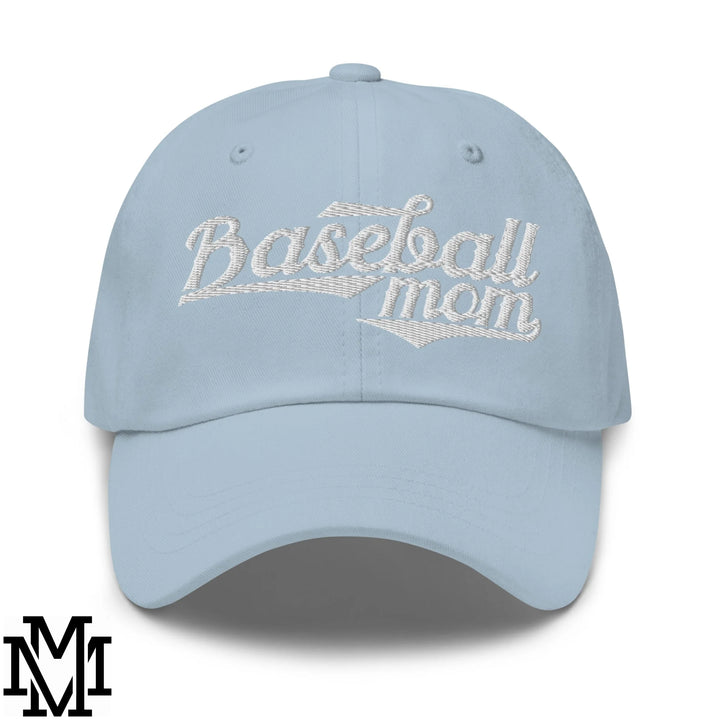 Baseball Mom Embroidered Unstructured Dad Hat - Light Blue