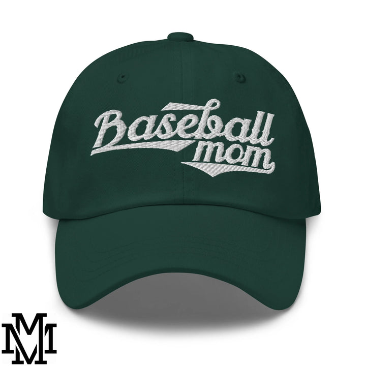 Baseball Mom Embroidered Unstructured Dad Hat - Spruce
