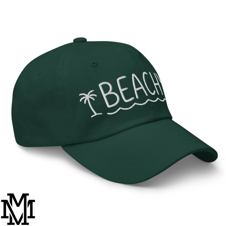 Beachy Embroidered Unstructured Dad Hat - Spruce
