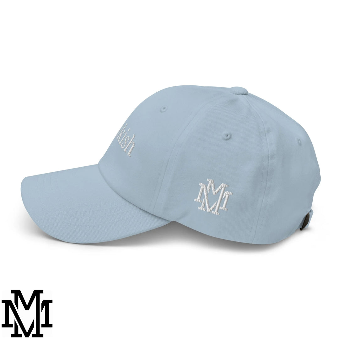 Bookish Embroidered Unstructured Dad Hat - Light Blue