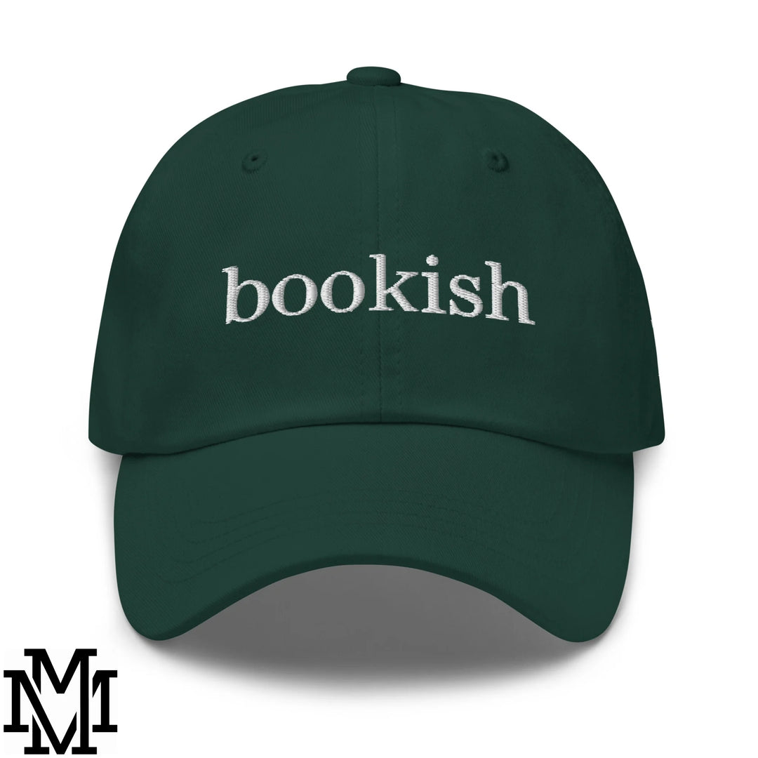 Bookish Embroidered Unstructured Dad Hat - Spruce