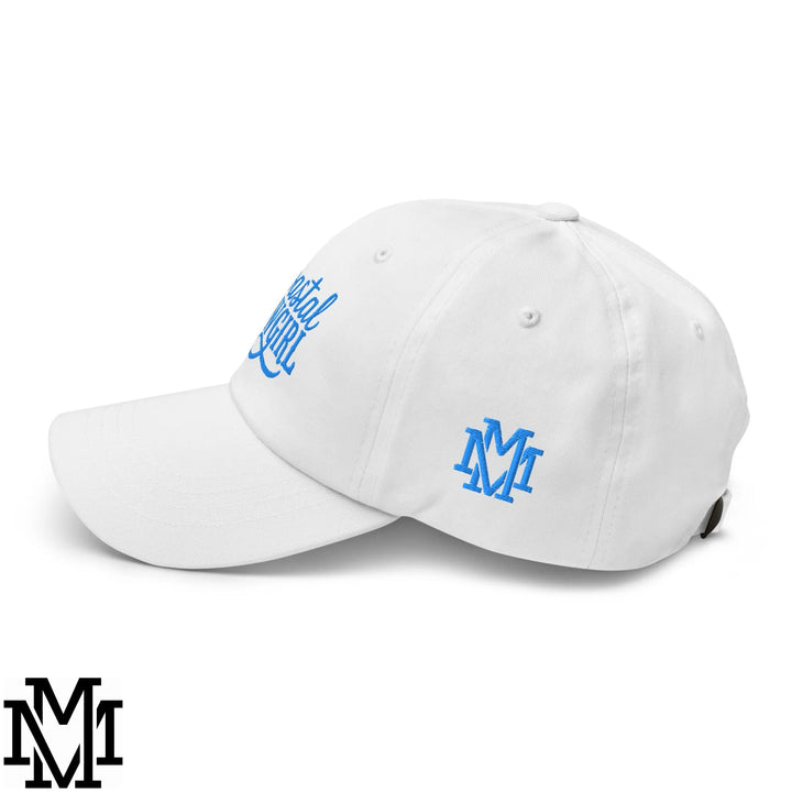 Coastal Cowgirl Embroidered Unstructured Dad Hat - White