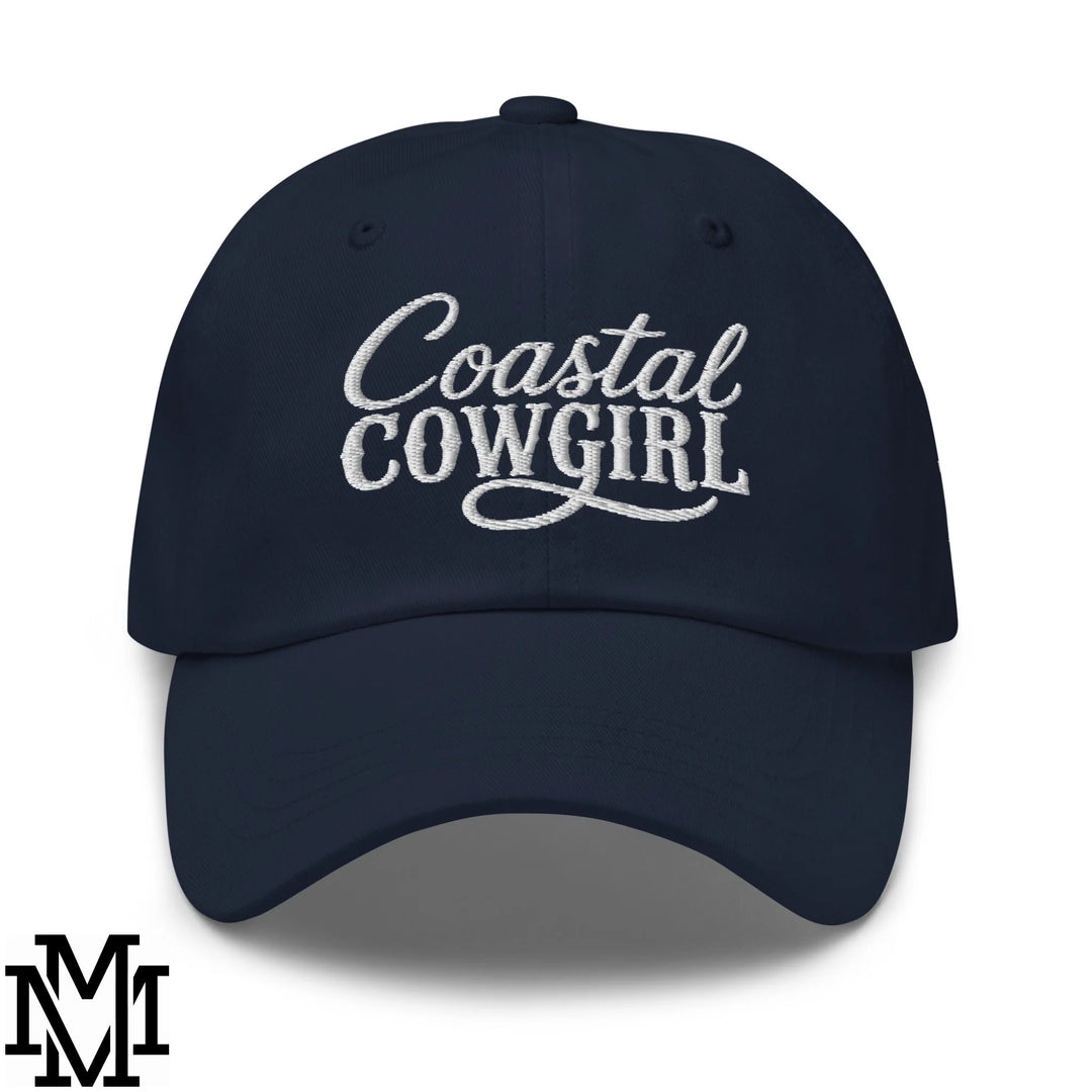 Coastal Cowgirl Embroidered Unstructured Dad Hat - Navy