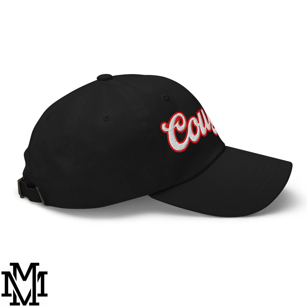 Cougar Embroidered Unstructured Dad Hat - Black