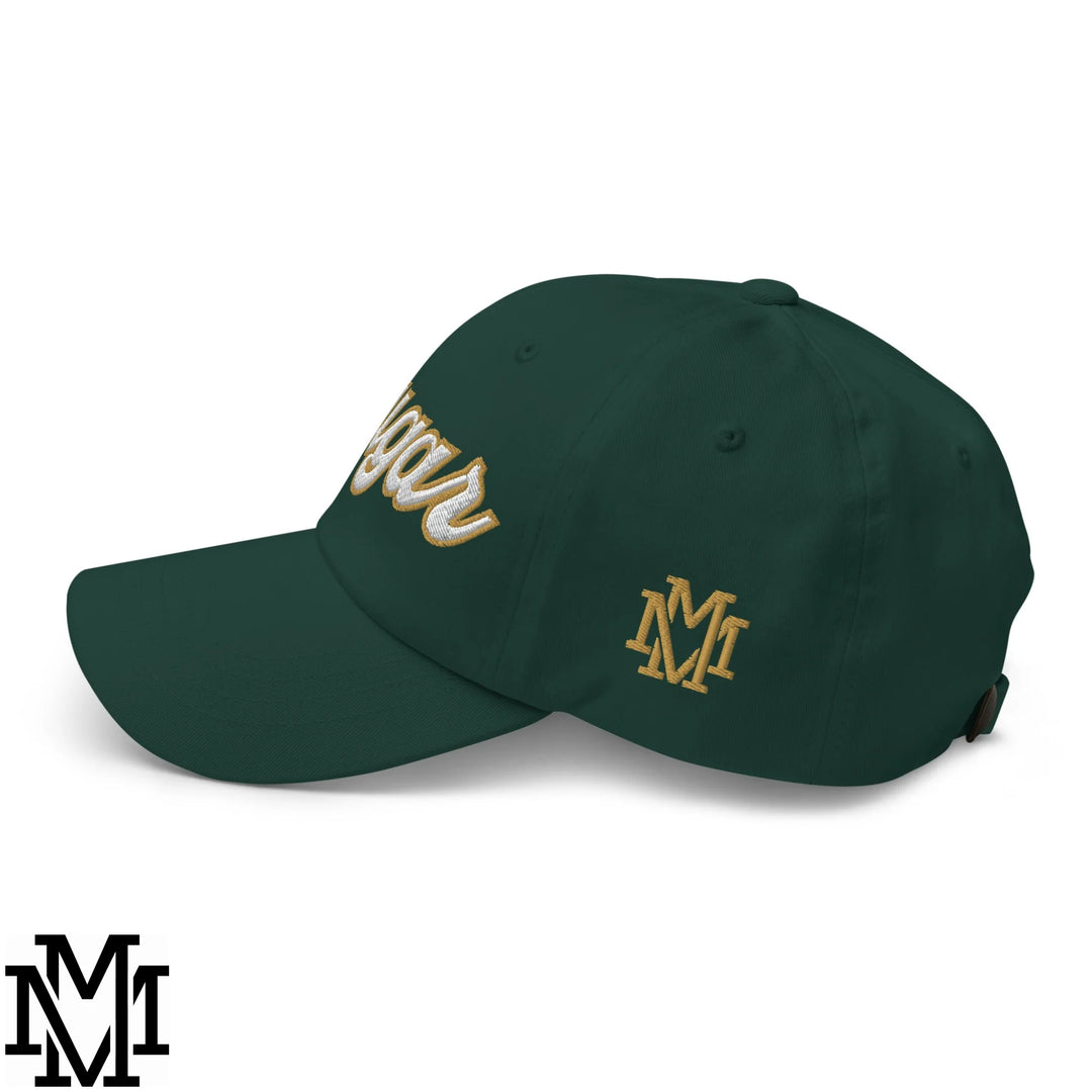 Cougar Embroidered Unstructured Dad Hat - Spruce