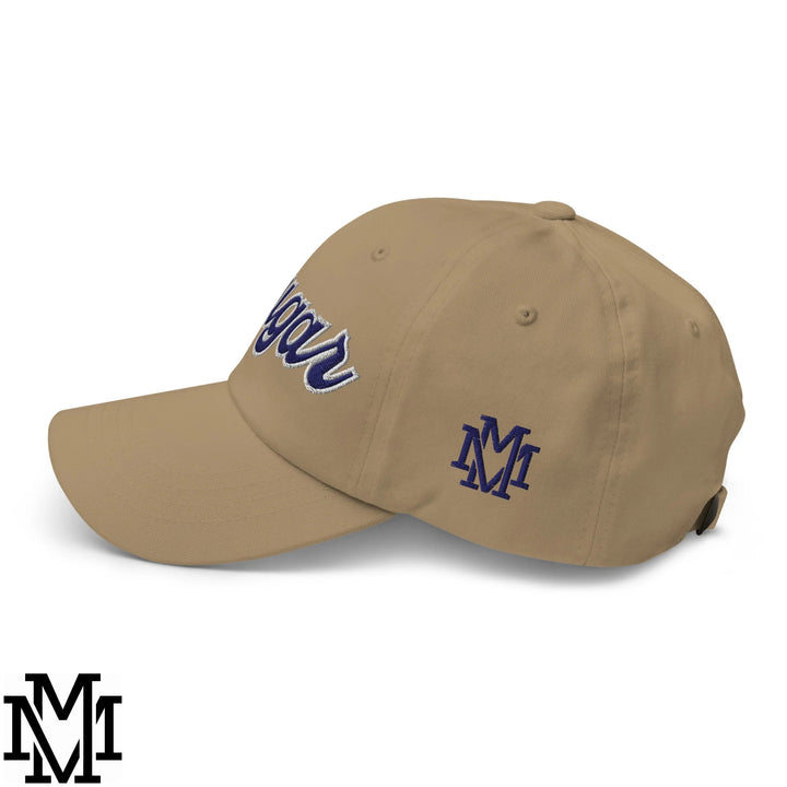 Cougar Embroidered Unstructured Dad Hat - Khaki
