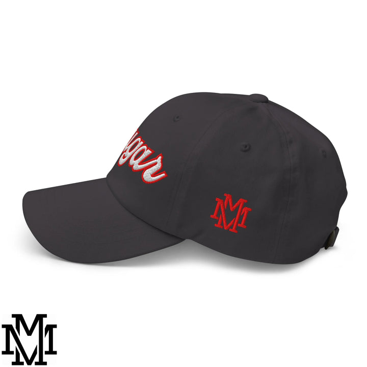 Cougar Embroidered Unstructured Dad Hat - Dark Grey