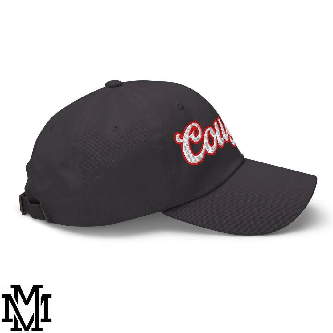 Cougar Embroidered Unstructured Dad Hat - Dark Grey