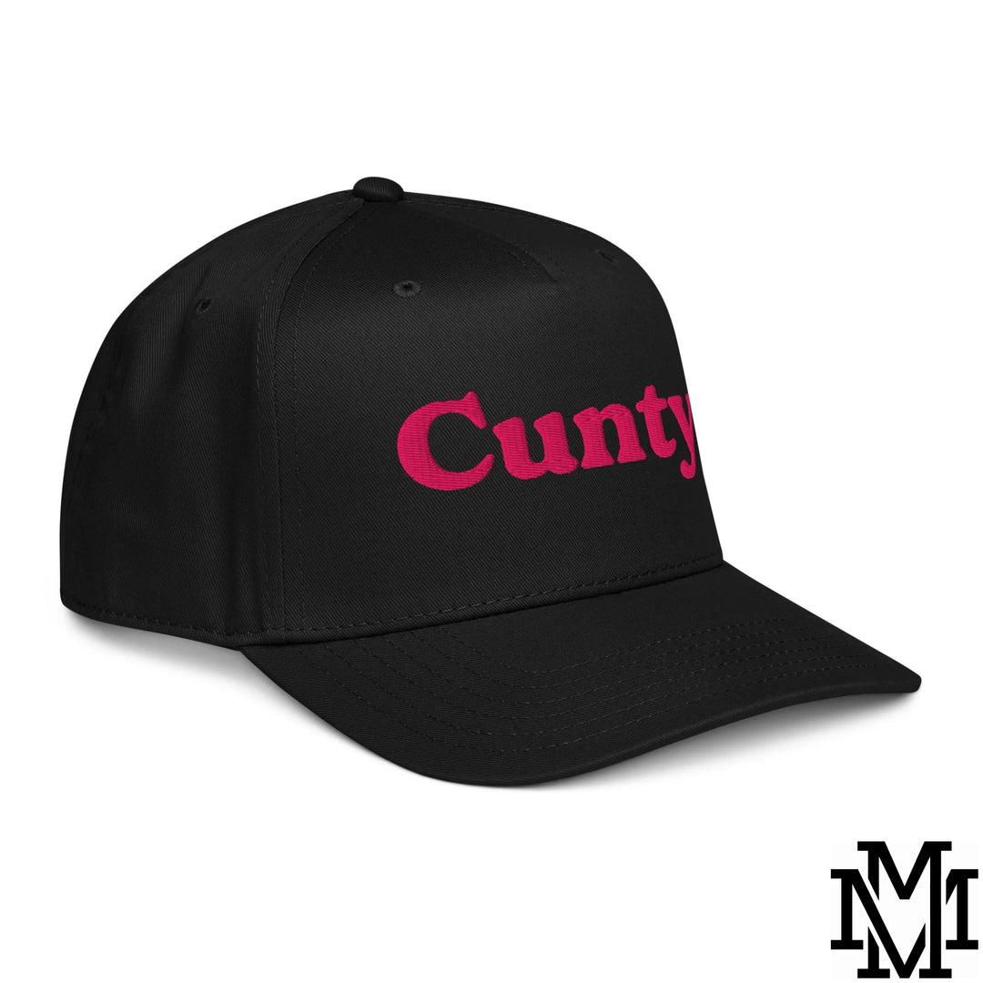 Cunty Embroidered Baseball Snapback Hat - Black