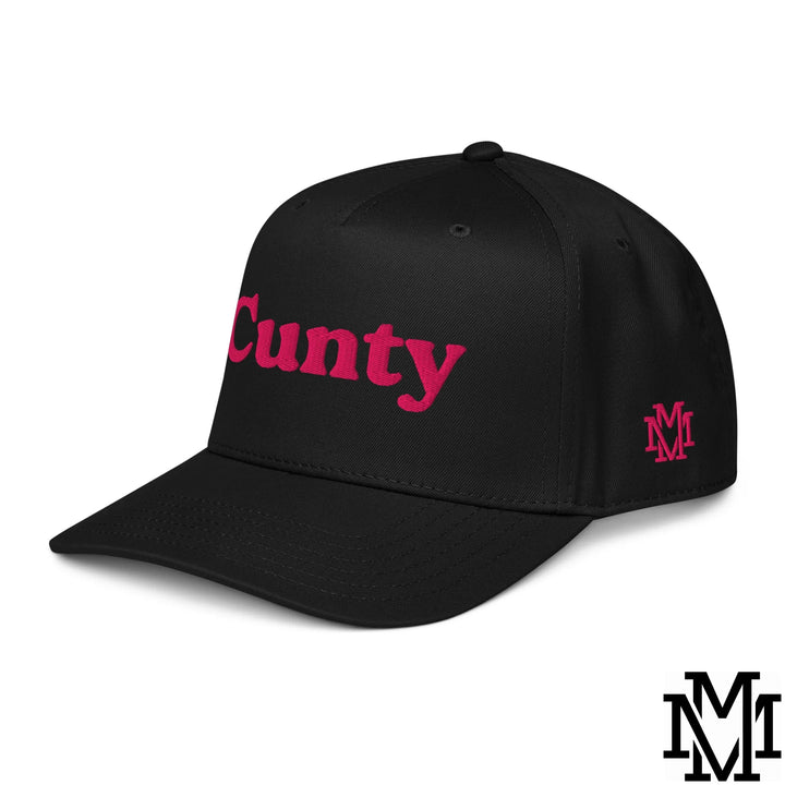Cunty Embroidered Baseball Snapback Hat - Black