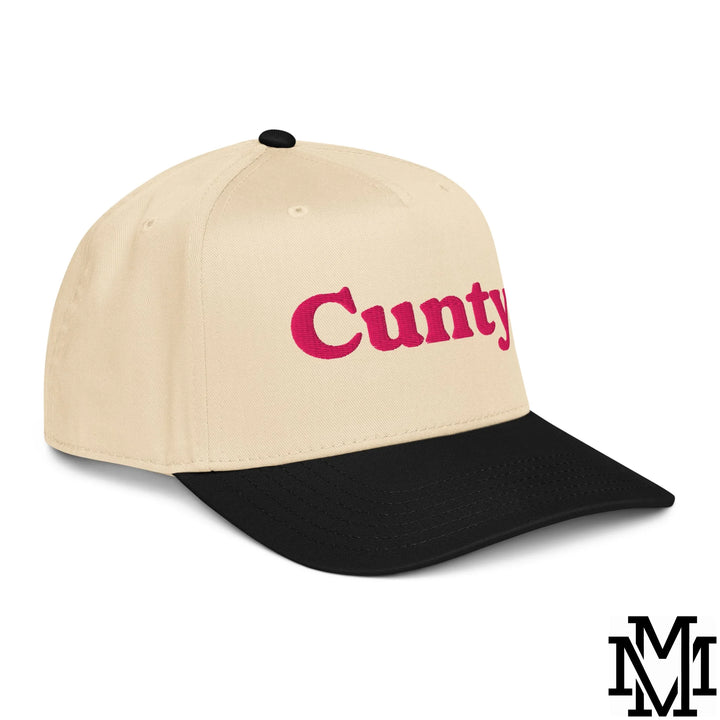 Cunty Embroidered Baseball Snapback Hat - Black Natural