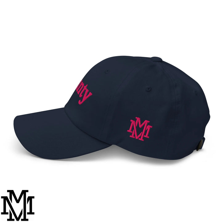 Cunty Embroidered Unstructured Dad Hat - Navy