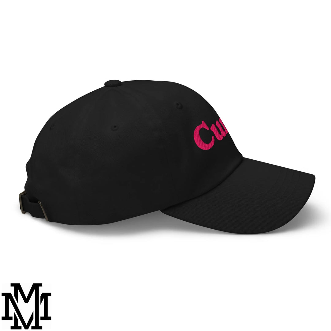 Cunty Embroidered Unstructured Dad Hat - Black
