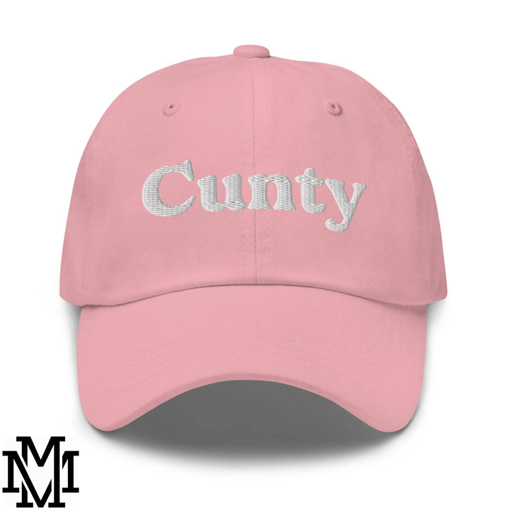 Cunty Embroidered Unstructured Dad Hat - Pink