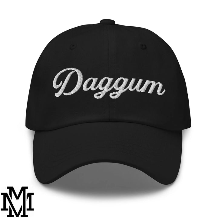 Daggum Embroidered Unstructured Dad Hat - Black