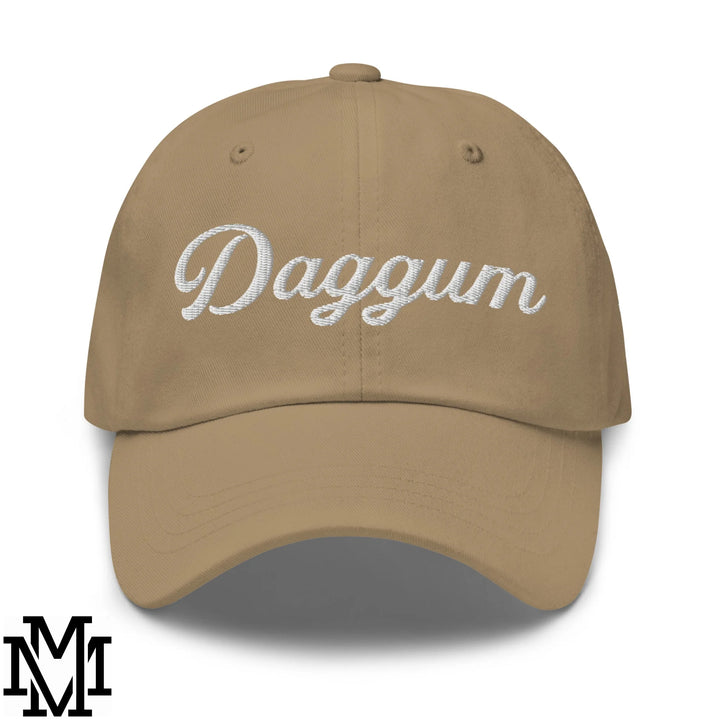 Daggum Embroidered Unstructured Dad Hat - Khaki