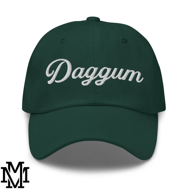 Daggum Embroidered Unstructured Dad Hat - Spruce