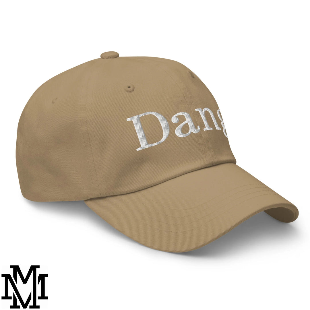 Dang Embroidered Unstructured Dad Hat - Khaki