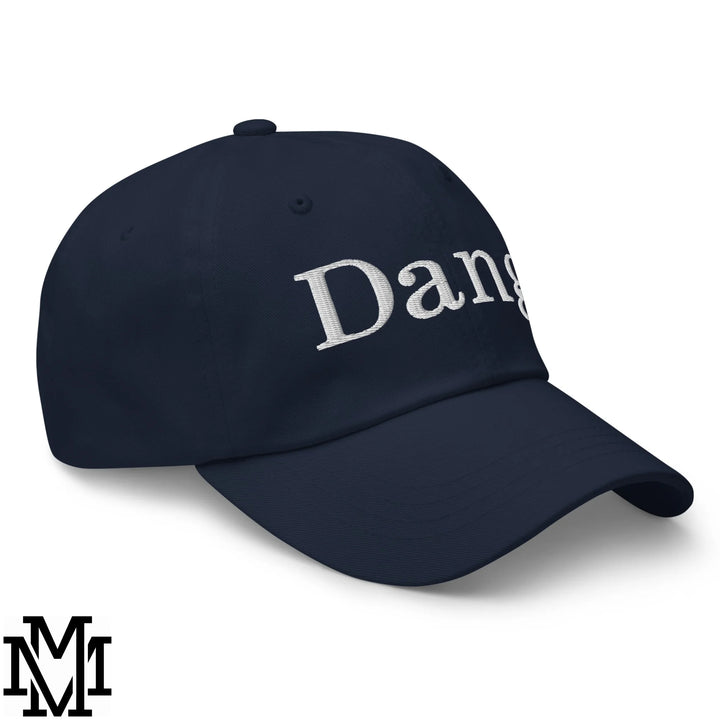Dang Embroidered Unstructured Dad Hat - Navy