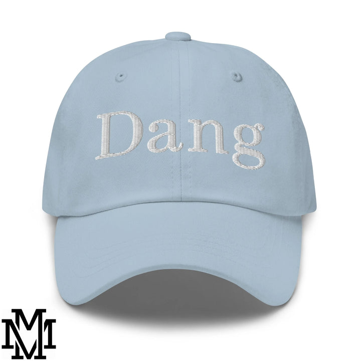 Dang Embroidered Unstructured Dad Hat - Light Blue