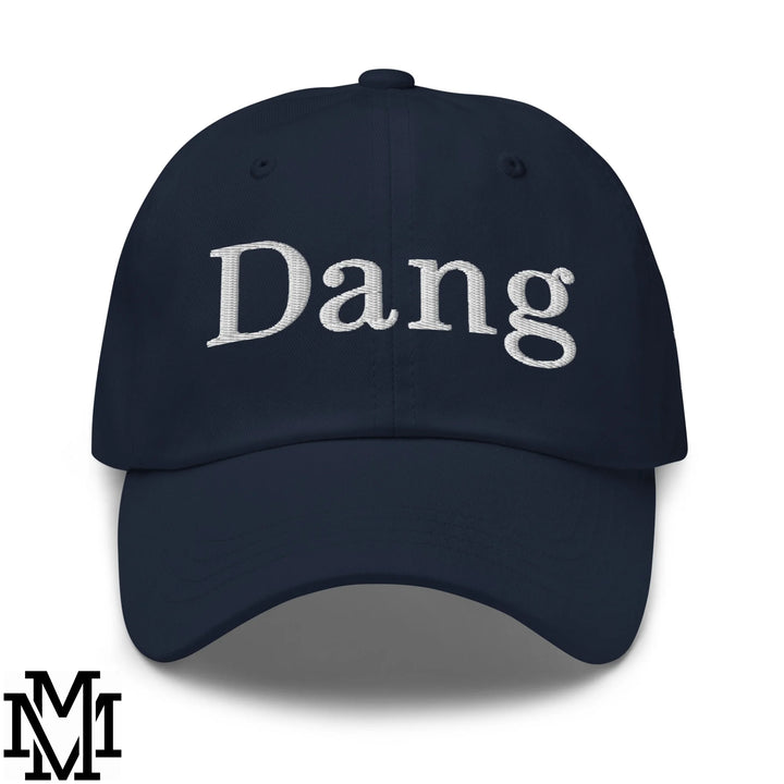 Dang Embroidered Unstructured Dad Hat - Navy