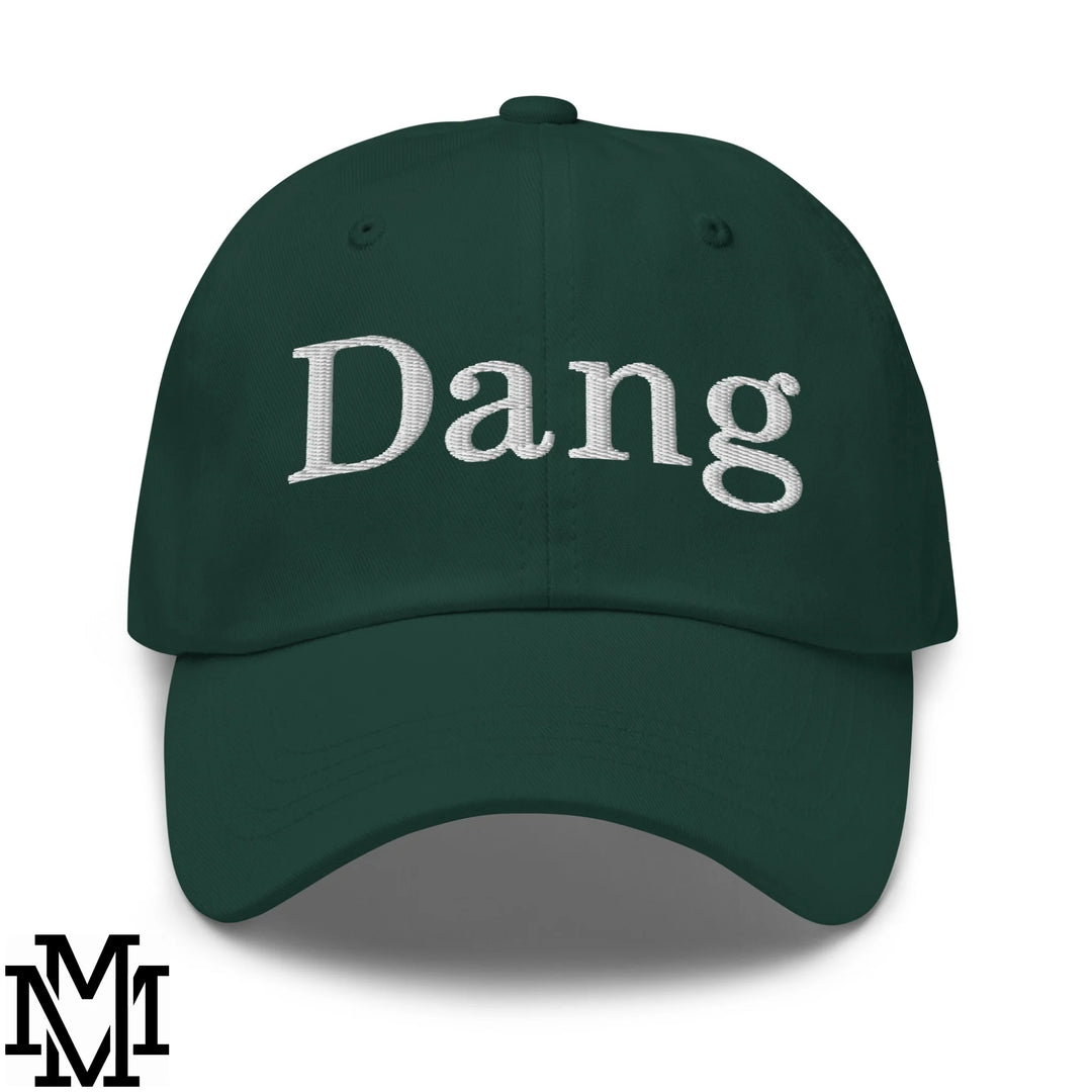 Dang Embroidered Unstructured Dad Hat - Spruce