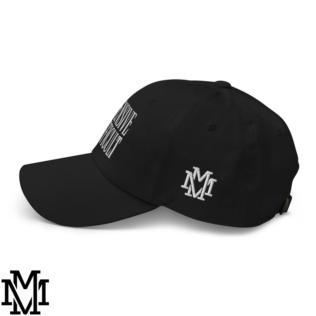 Difficult and Expensive Embroidered Unstructured Dad Hat - Black