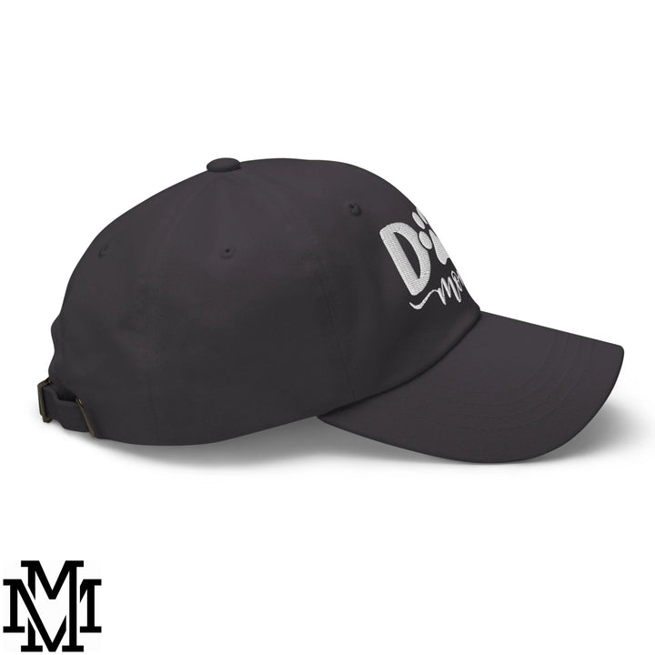Dog Mom Embroidered Unstructured Dad Hat - Dark Grey