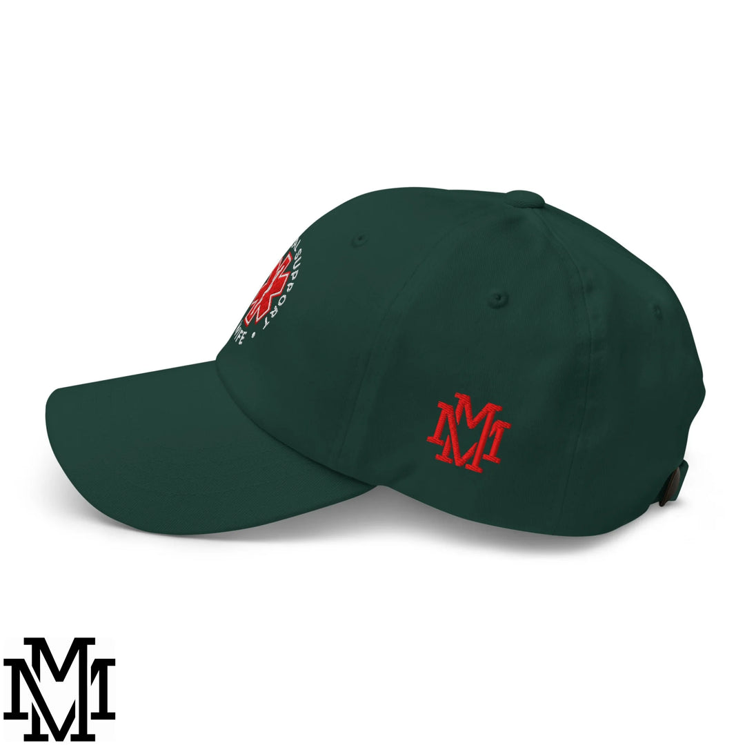 Emotional Support Wife Embroidered Unstructured Dad Hat - Spruce