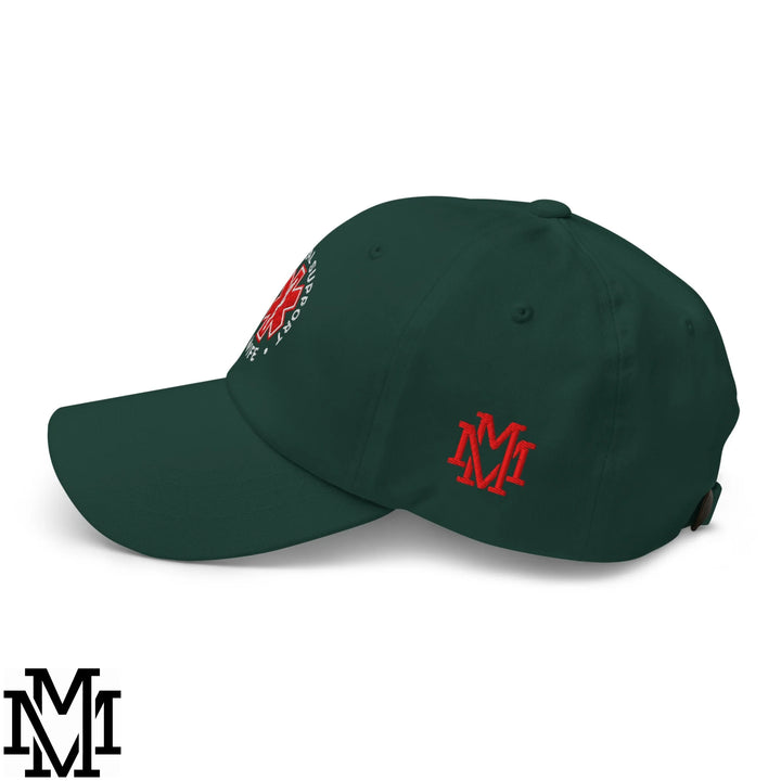 Emotional Support Wife Embroidered Unstructured Dad Hat - Spruce