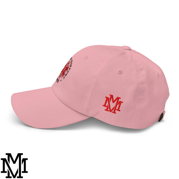 Emotional Support Wife Embroidered Unstructured Dad Hat - Pink