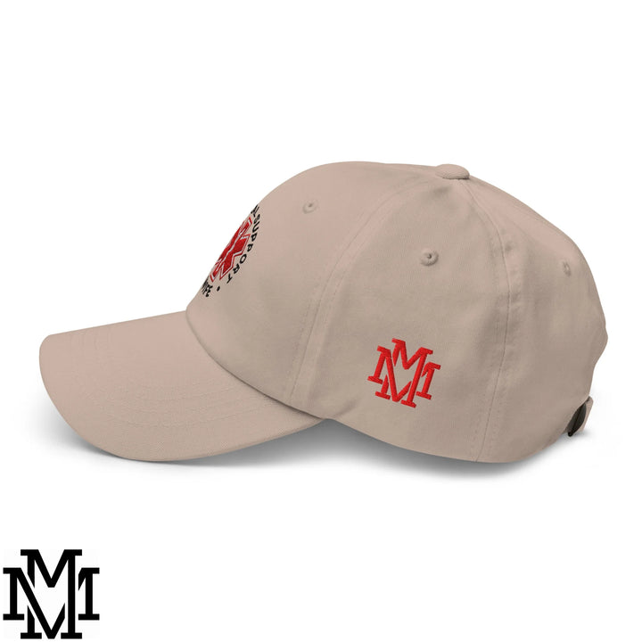 Emotional Support Wife Embroidered Unstructured Dad Hat - Stone