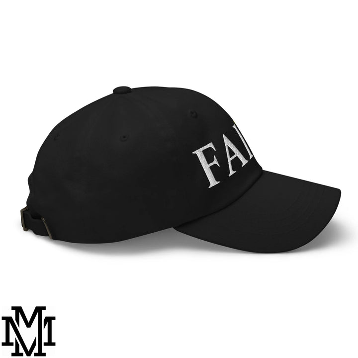 Faith Embroidered Unstructured Dad Hat - Black